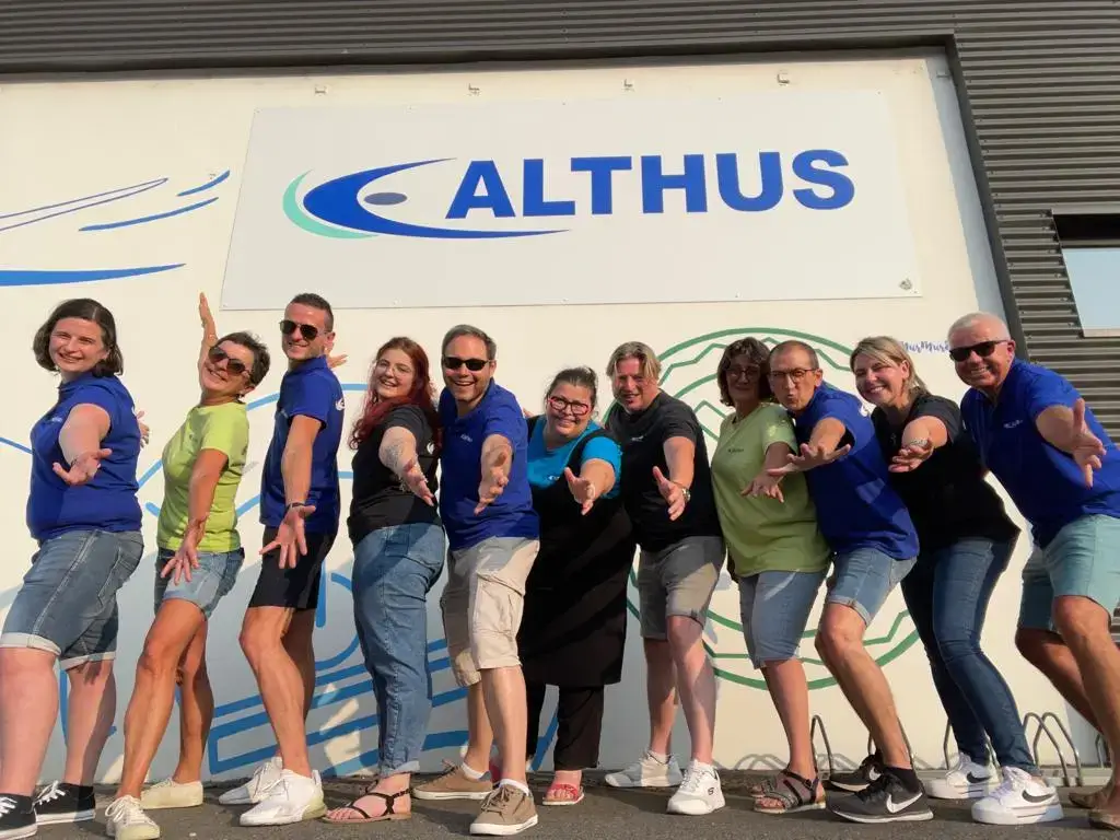 L'équipe d'Althus-Print-Avenue au complet, été 2023
